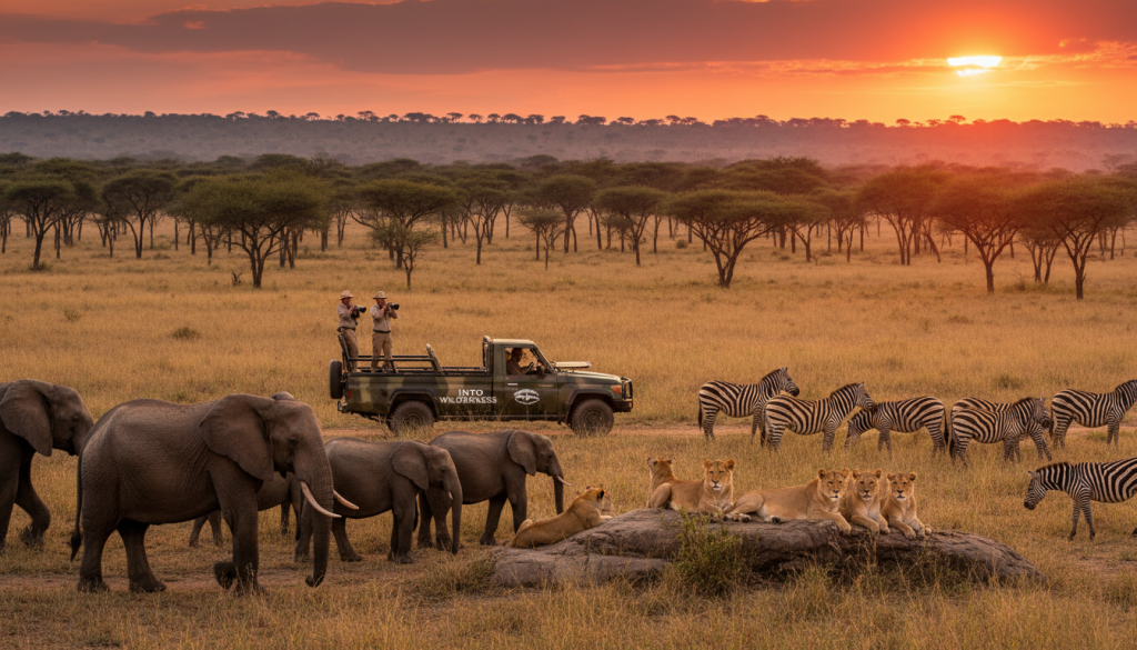 African safari wildlife viewing