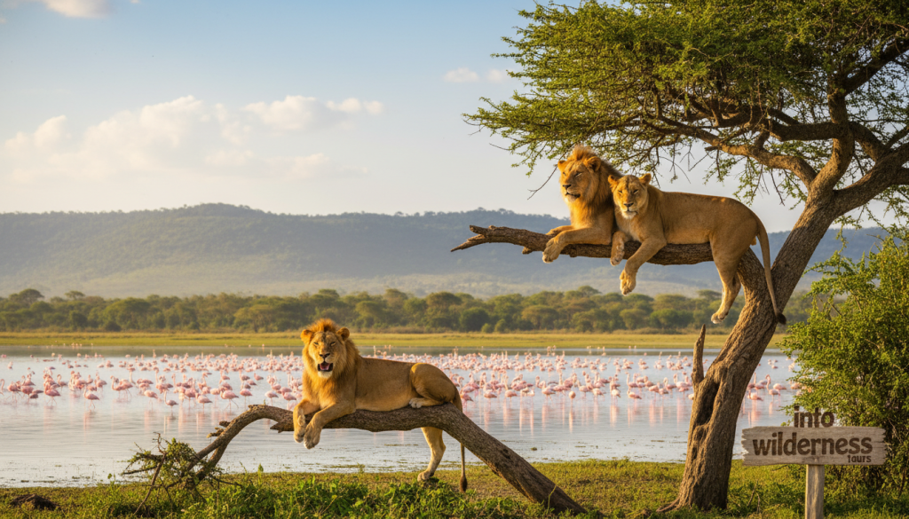 Lake Manyara tree-climbing lions Lake Manyara tree-climbing lions