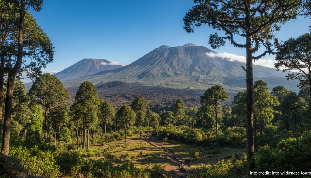 Mount Kilimanjaro National Park volcanic cones