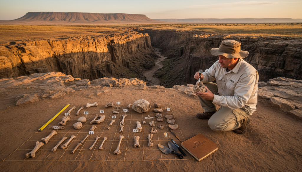 Olduvai Gorge fossil findings