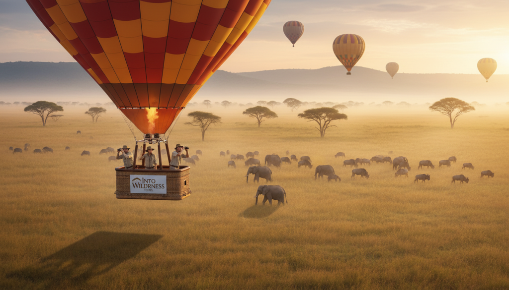 Serengeti hot air balloon safari