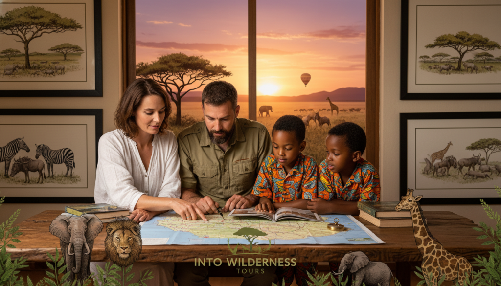 Tanzania family safari itinerary planning