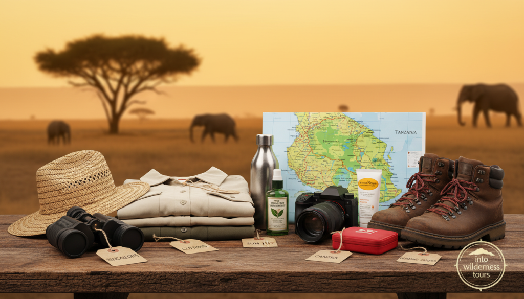 packing list for safari in Tanzania