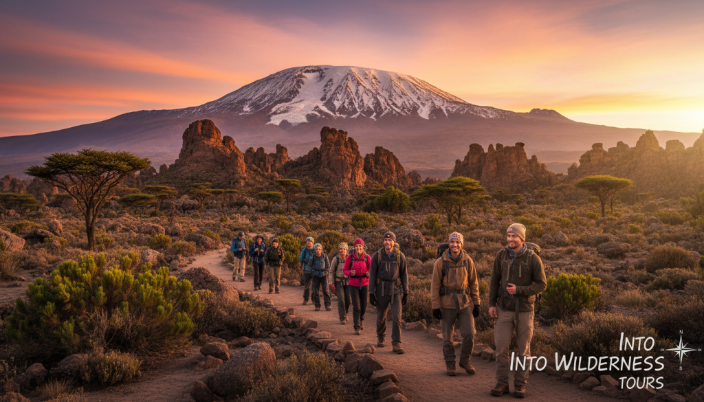 summiting kilimanjaro