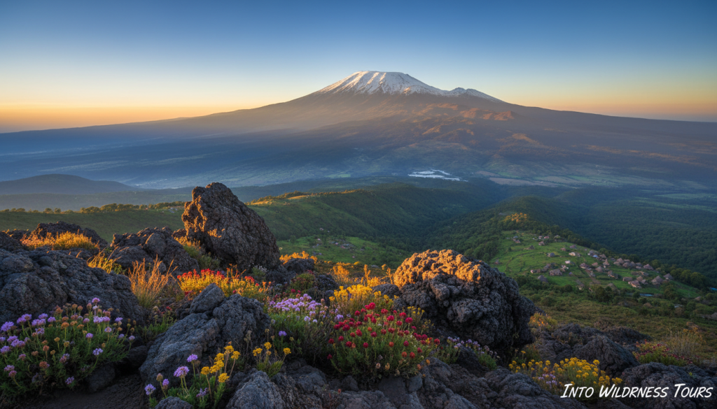 view from mount kilimanjaro